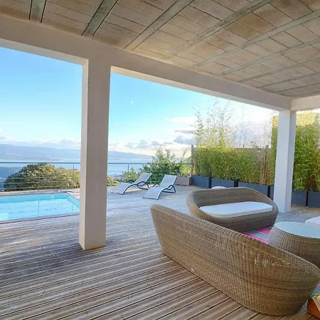 6 Pieces Avec Piscine Chauffee Et Vue Mer A Village - Fr-1-61-489 Σπίτι διακοπών